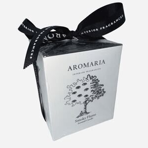 NEW Aromaria 50 Hour Candle Smokey Flame Scented MadeinFrance Interior Fragrance